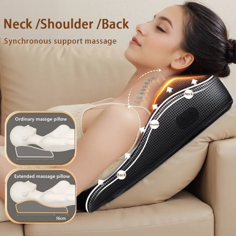 JAIYORL™ Multifunctional Vibration Massage Pillow – Full Body Relaxation