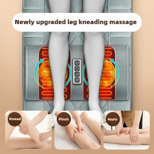 Full-Body Smart Folding Massage Mattress – 15-in-1 Relaxation with Heat, Airbags & Thai Stretching