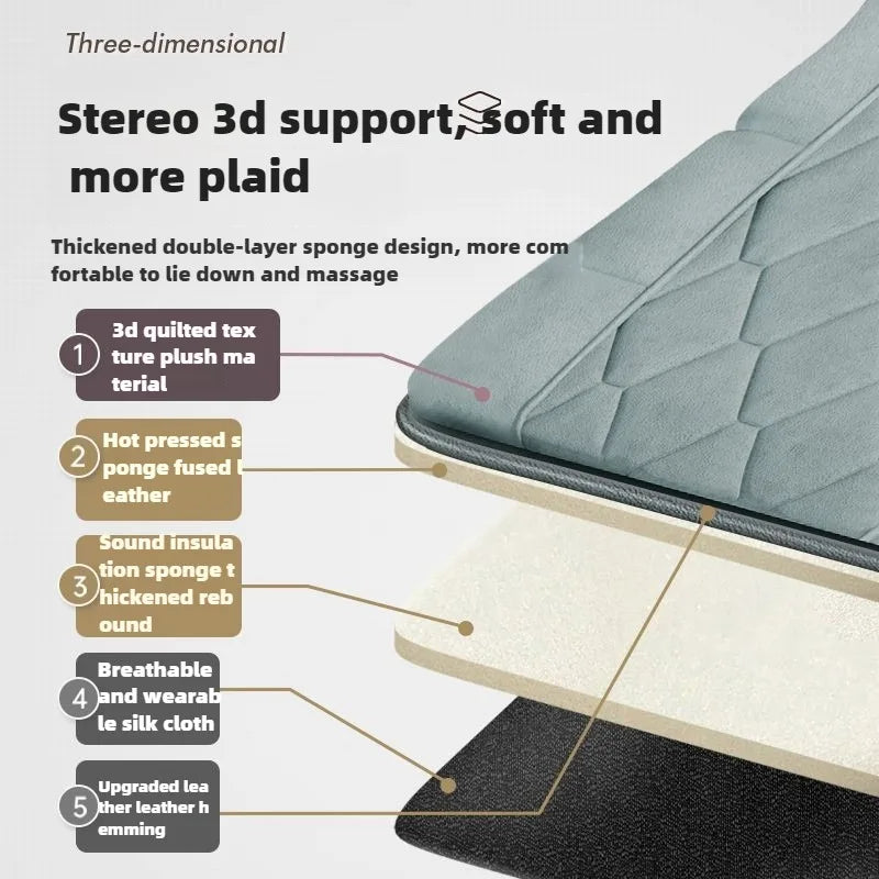 Full-Body Smart Folding Massage Mattress – 15-in-1 Relaxation with Heat, Airbags & Thai Stretching