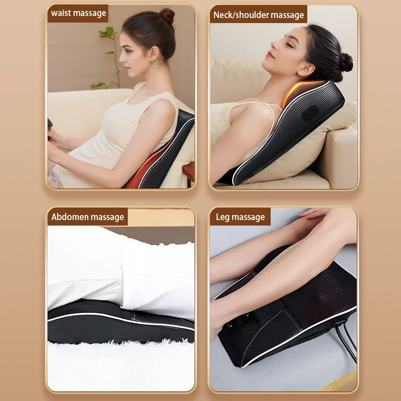 JAIYORL™ Multifunctional Vibration Massage Pillow – Full Body Relaxation