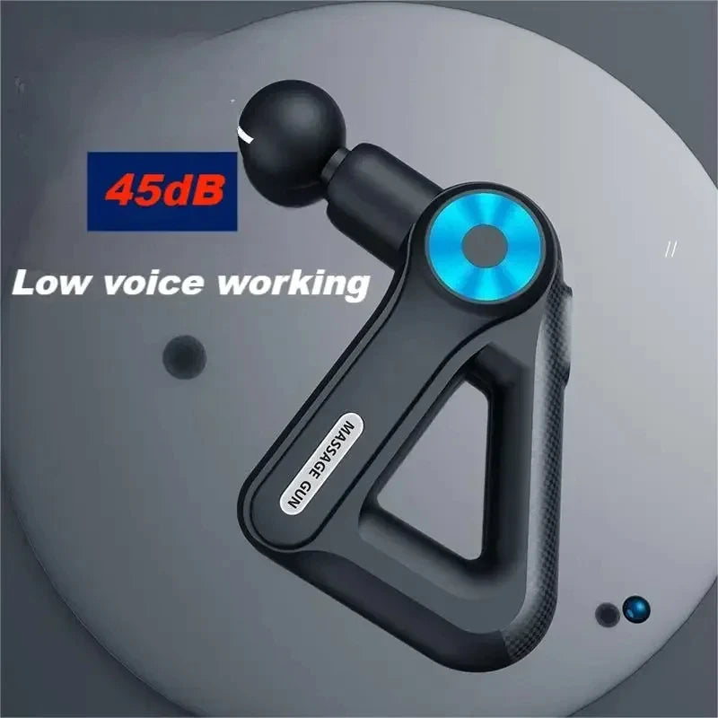 MoodFix Pro Percussion Massage Gun: 9 Speeds, 9 Heads, Ultra-Quiet Deep Tissue Relief (6mm Amplitude, 6kg Impact Force)
