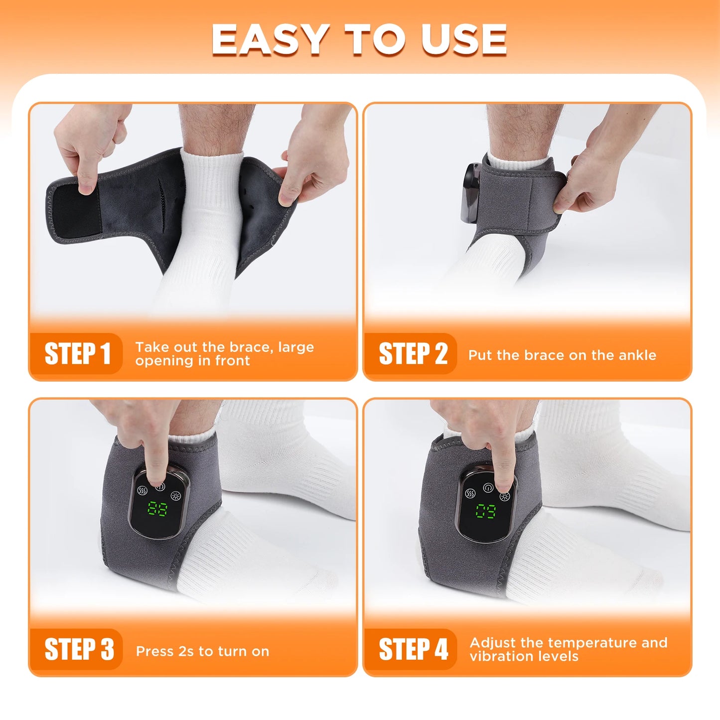 Soothing Heated Ankle Wrap