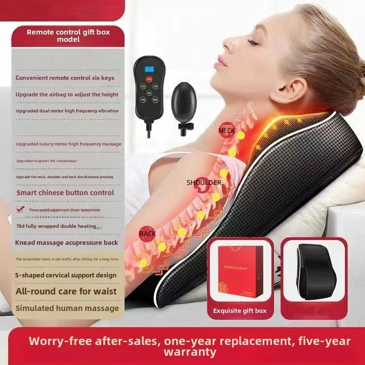 JAIYORL™ Multifunctional Vibration Massage Pillow – Full Body Relaxation