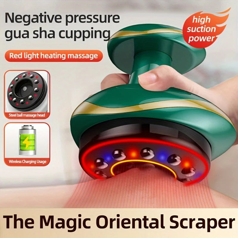 ThermaCup Pro™ – Smart Cupping Massager with Red Light Therapy
