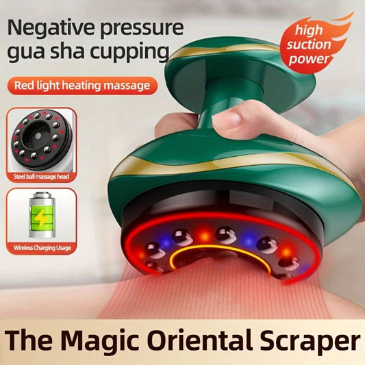 ThermaCup Pro™ – Smart Cupping Massager with Red Light Therapy