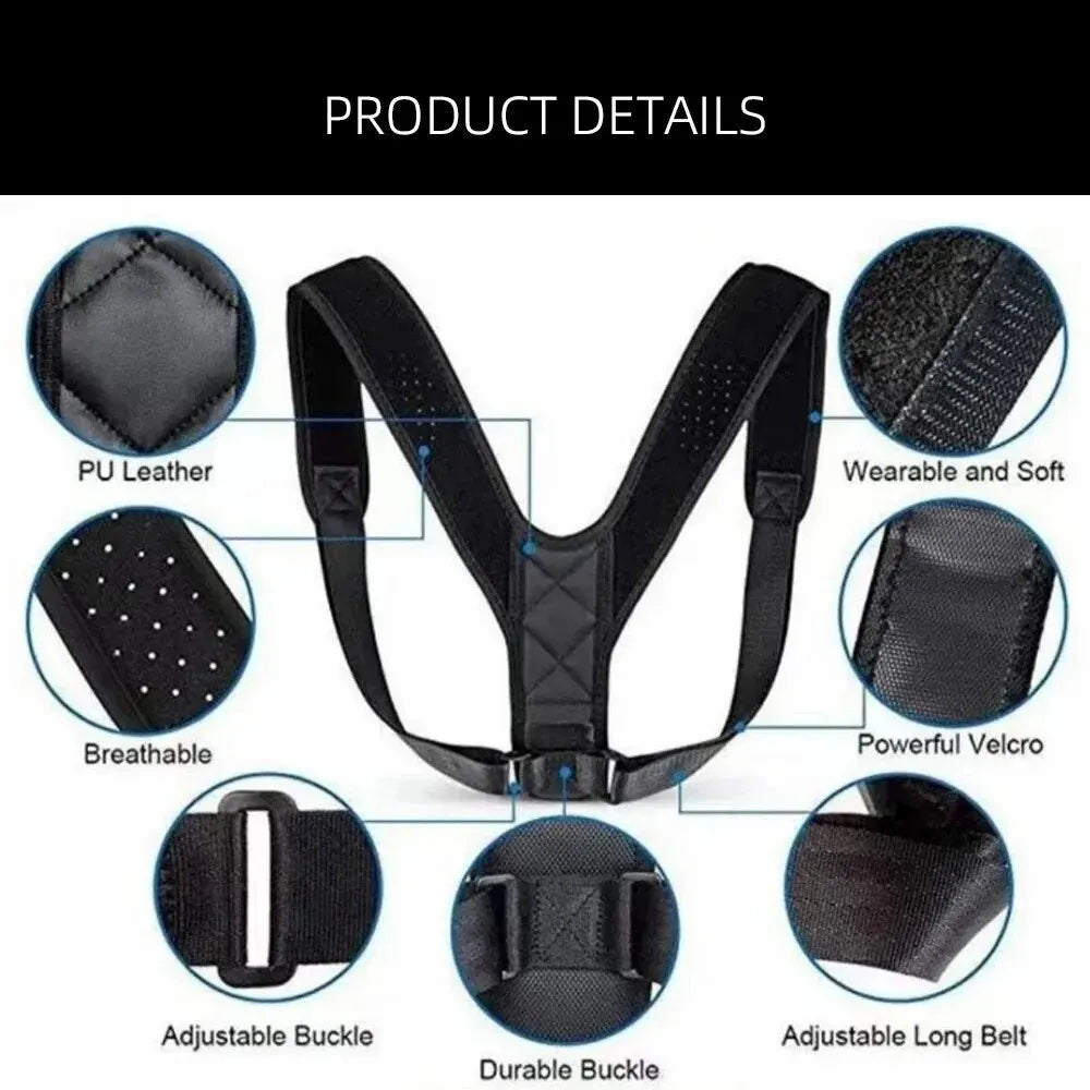 Upright Posture Support & Awareness Belt